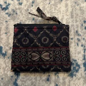 Vintage Vera Bradley Retired " Laurel" Zip Coin Case